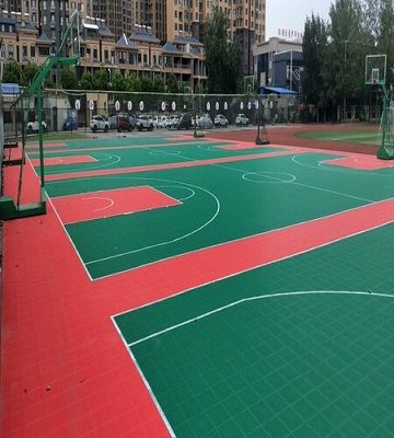 Outside Basketball Flooring- Linker courts