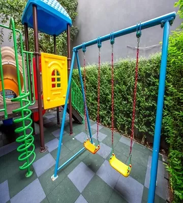 Outside Kids Playground- Rubber Tiles