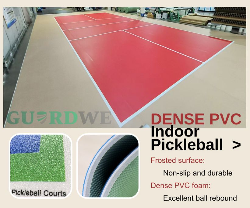 Pickleball Flooring-Dense PVC Material