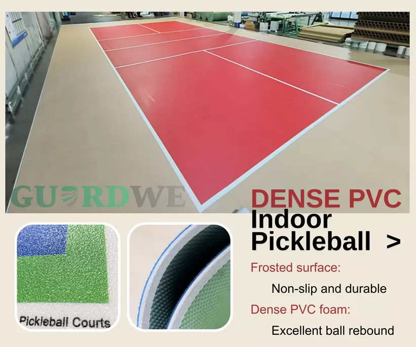 Pickleball Flooring-Dense PVC Material