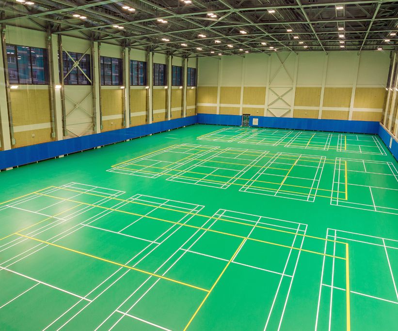 PVC Badminton Court Mat—Competition