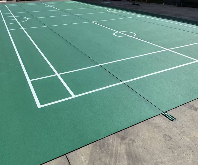 Badminton Court Mat with Zipper Joint