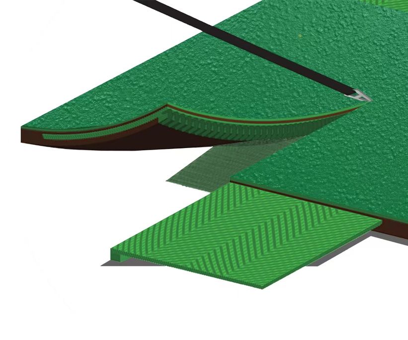 Badminton Court Mat with Zipper Joint